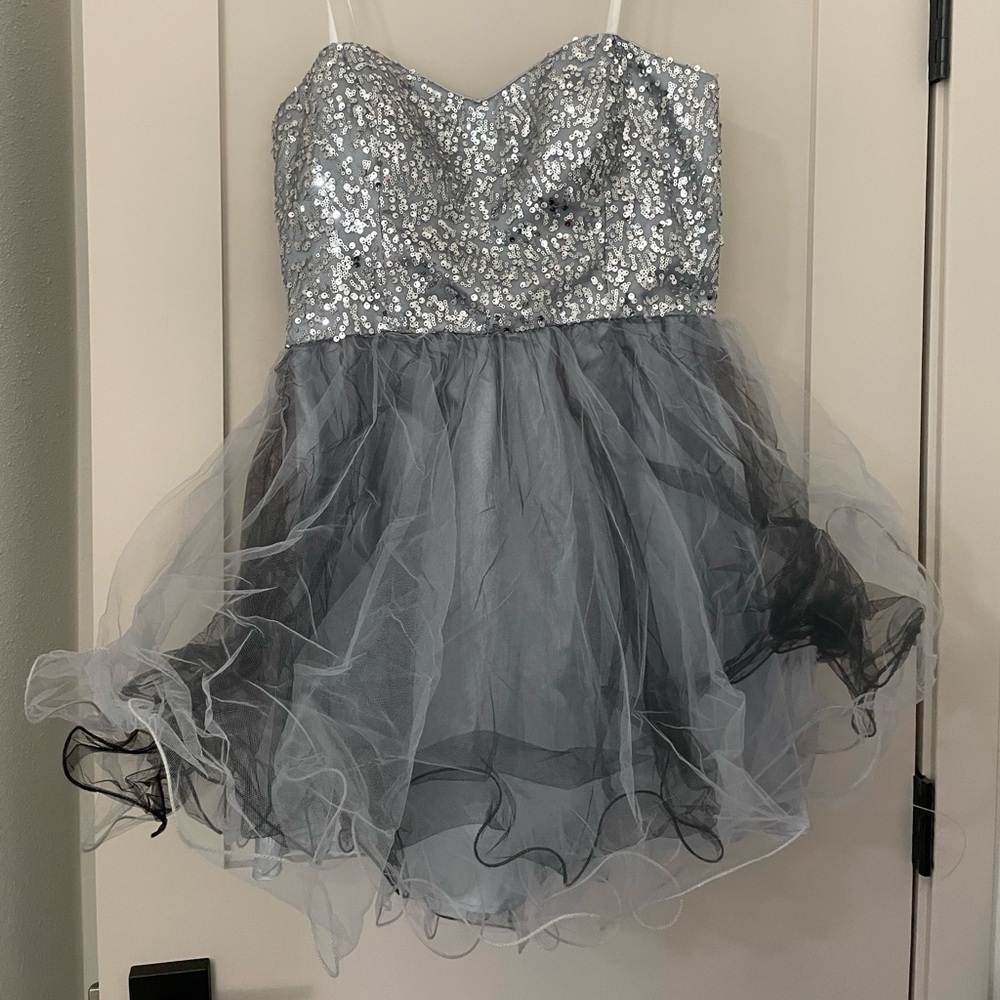 Sparkling Silver and Gray Women’s Dress